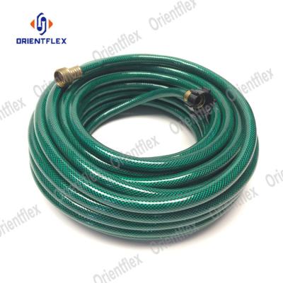 China PVC Adjustable High Pressure Garden Water Hose / Pipe With Nozzle Used For Car / Garden Irrigation for sale