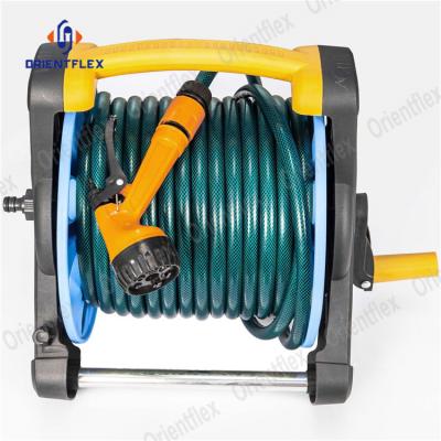 China Adjustable Custom Garden Supplies 60M Color PVC Wall Garden Hose Sets 18Mm UV Resistant for sale