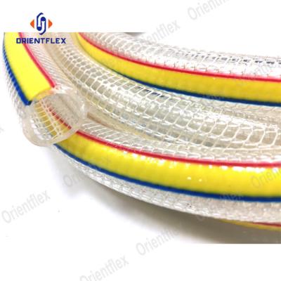 China 25M 30M 50M Best Flexible Anti Aging Bend Food Grade Lightweight PVC Non Knitted Garden Hose Water Hose For Sale for sale