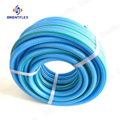 China Safe House Best Anti Aging Drinking Plastic PVC Knitted Garden Hose Pipe With Spout/Holder/Connectors for sale