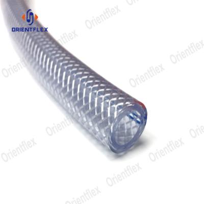 China Best Quality Non-Toxic 3 Layers Flexible Transparent Reinforced High Pressure Clear Braided Poly PVC Vinyl Tubing for sale