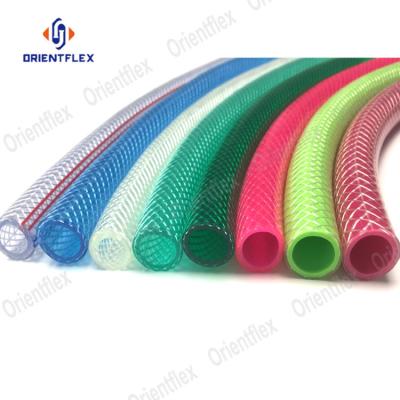 China Hot Sale 32Mm Non-Toxic Flexible Food Grade Vinyl PVC Hose Reinforced Clear Braided Tubing for sale