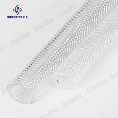 China Non-Toxic Plastic Flexible Clear Reinforced Braided Hose Soft Water Hose Fiber PVC Hose Reinforced Braided Tubing Suppliers for sale