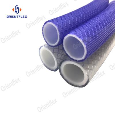 China Non-Toxic Silver Vinyl Easy Clean Cheap Tub Shower Hose Chrome Hole Diameter 1 Meter With Plastic Cover for sale