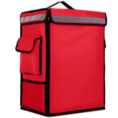 China Large Capacity Double Insulated Deck Motorcycle Insulated Thermal Delivery Backpack Cooler Bag Pizza Food Foil Warmer Bag for sale