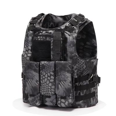 China Custom Made Best Quality Breathable Adjustable Military Army Vest Factory Tactical Vest Bag Anti-theft Combat Training for sale