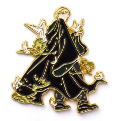 China Europe Factory Direct Sales Lapel Pin Metal Badge Brim Hat Cuts Soft Lapel Custom Enamel Pin for sale