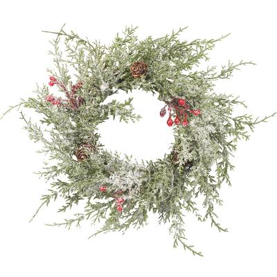 China New Natural Touch Christmas Decoration OEM/ODM Acceptable Christmas Wreath 2022 for sale