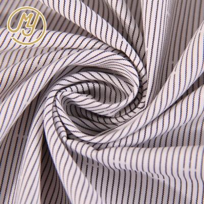 China Other Hot Selling Vertical Stripe T/B Bamboo Thread Dyed Wholesale Workwear Fabric Shirt Men for sale