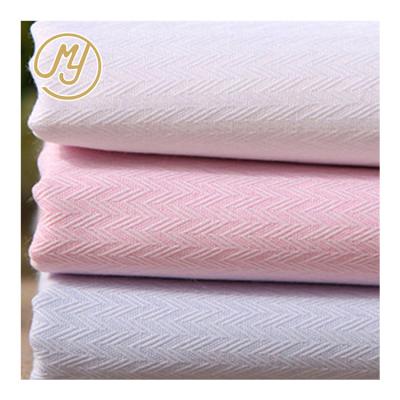 China Hot Sale OEM Workwear Tear-resistant Plain Dyed Stock Jacquard TC Cotton Shirt Fabric For Garment for sale