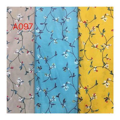 China Other Custom Design Woven Garment Rayon Blend Fabric Textile Nylon Cotton Flower Custom Printing for sale