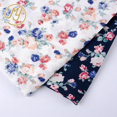 China High Quality Breathable Stock Lots Classic Floral Fancy 100% Printed Rayon Fabric For Dress for sale