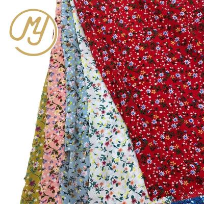 China Hot Wholesale Chiffon Bubble Print Fabric Colorful Designs Floral 100% Polyester Flower Chiffon Bubble Print Fabric For Dresses for sale