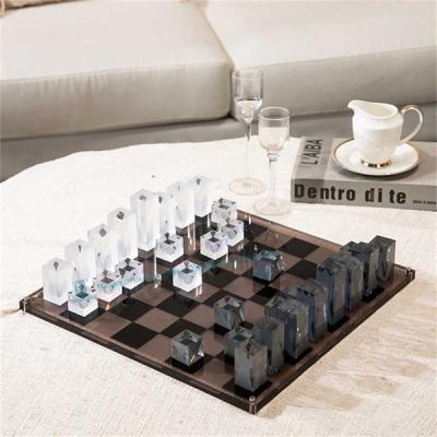 Chine Panneau de la meilleure qualité de jeu d'échecs d'acrylique de fumée de décor de Coffetable à vendre