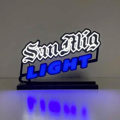 China Satom Counter Top Advertising Beer Brand Neon Led Signs for sale