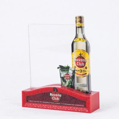 Cina Mold Injection Base Bar Menu Holder Perspex Drink Bottle Menu Sign Holder Custom in vendita