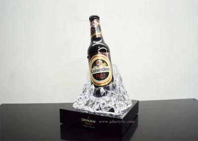 China Customized moulding made iceberg shape Led lighting base Acrylic Bottle Glorifier for sale