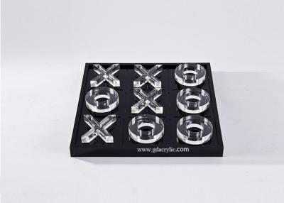 China Transparent Lucite Acrylic Custom Engraving Logo Tic Tac Toe Game Board for sale