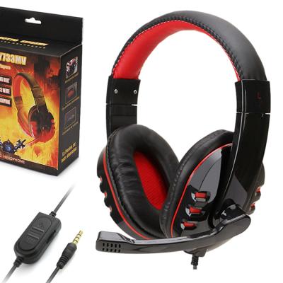 China Factory price comfortable wearing flexible cable 7.1 gamer gamer computer gaming headband ps4 earphones for PC for sale