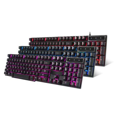 China RGB LED Keys Gamer Programmable Keyboard Backlit Mechanical Macro Gaming Keyboard with Detachable Wrist Rest for sale