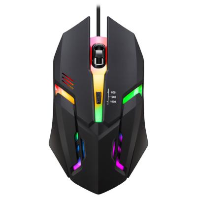 China High DPI 2021 Personalized Custom Logo Ergonomics Rechargeable Computer Usb Receiver RGB Light Wired Gaming Mouse for sale