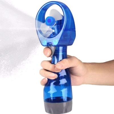 China Foldable Handheld Small USB Water Spray Fan Desktop Mist Spray Water Bottle Mini Rechargeable Mini Fan Lower Noise Rechargeable Nano Fan for sale