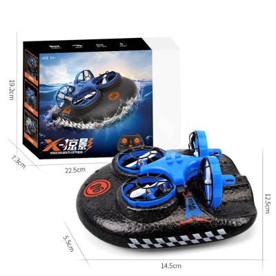 China 3 in 1 Drone Water Land and Air Quadcopter Hovercraft Three in One Toy Mini Drone Model Detachable One Multifunctional Main Return for sale