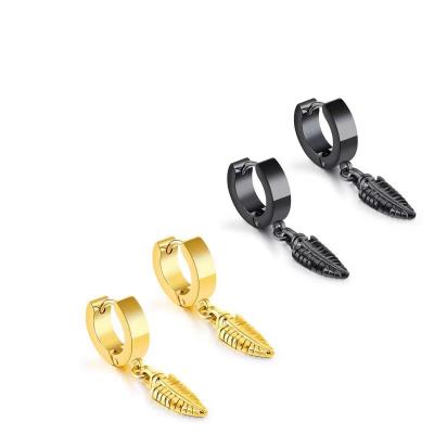 China Popular Products TRENDY Tree Leaf Earring 18k Plated Stainless Steel Hook for sale