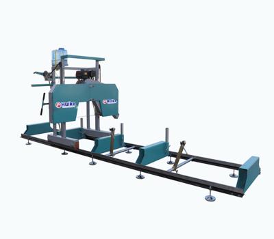 China Sawing Machine Mill 15 HP Gasoline Engine Portable Horizontal Wood Band Saw Log Sawing Machine With 4 M Or 6 M Trailer for sale