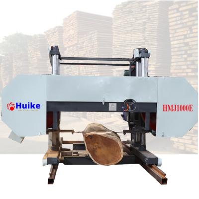 China Automated Operation Electric Horizontal Portable Band Automatic Saw Mill Woodworking Cutting Logs Into Board zu verkaufen