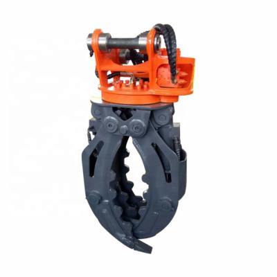 China Excavator Log Grapple Hydraulic Stone Grab CE Certificate 360 Degree Rotation Durable And Safety for sale