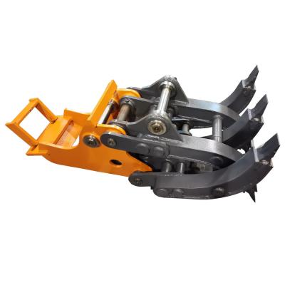 China Excavator Mechanical Grapple Excavator Log Wood Grab Rock Grapple for sale