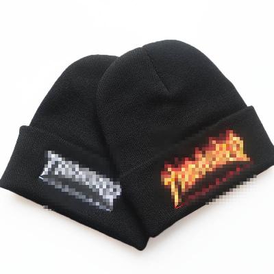 China Viable wholesale men and women fashion high quality letters embroidery winter knitted unisex beanie hip hop hats for sale