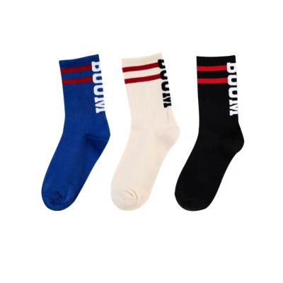 China European and American high-quality autumn and winter fashion wholesale QUICK-DRY hip-hop street tube bangs letter sports socks ROLLS for sale