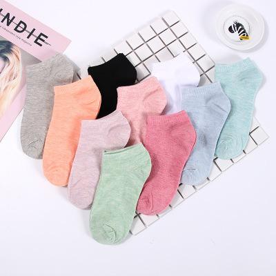 China Cotton color ladies boat socks all-match socks pure comfortable invisible breathable QUICK-DRY sweat socks manufacturers direct sales for sale