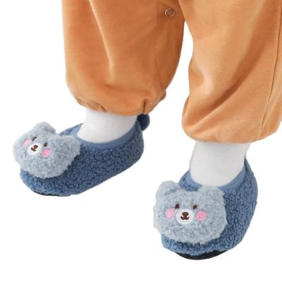 China Wholesale Sporty Winter Thicken Anti-slip Baby Floor Shoe Warm Infant Slipper Socks Kids Fuzzy Socks for sale