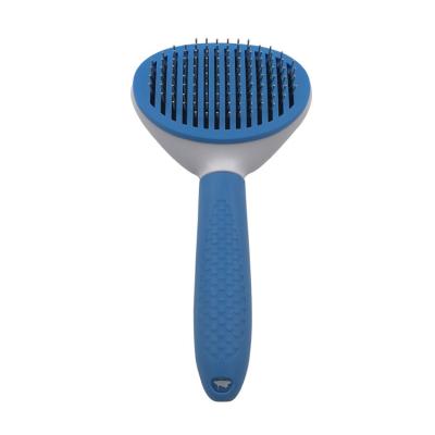 China Factory Price New Arrivals Self Cleaning Pet Hair Remover Brush Soft Stocked Dog Cat Grooming Brush for sale