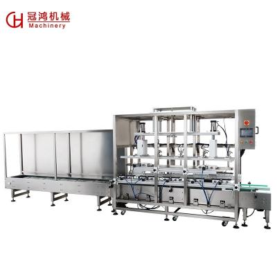 China Food maker Sale 5 naozzles weighing filling machine weight and filling machine liquid fertilizer filling machine for sale