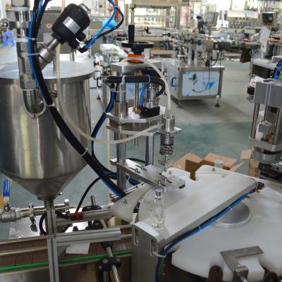 China Automatic Cosmetic Beverage Perfume Bottle Filling Machine Production Line for sale