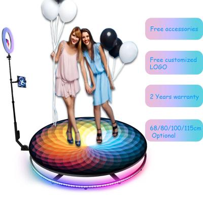 China Party Event Shows 360 Enclosure Booth Backdrop Lynch Show 360 Automatic Anti Shake 360 ​​Booth 360 Photo Booth l00 cm for sale