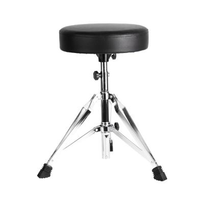 China TN-DRU-095 Durable Adjustable Metal Drum Accessories Metal Barrel Chair Chromeplate +PU Drum Stool for sale