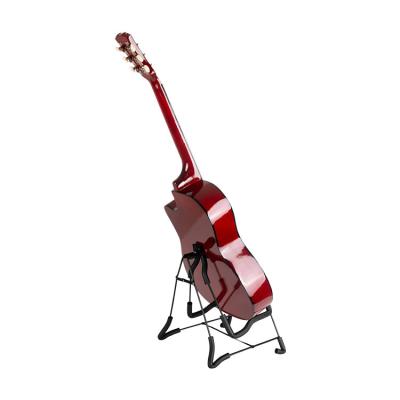 China TN-GTJ-04 Iron+sponge Factory Black Guitar Stand Durable Folding Guitar Stand For Guitar Acoustic Classical Ukulele for sale