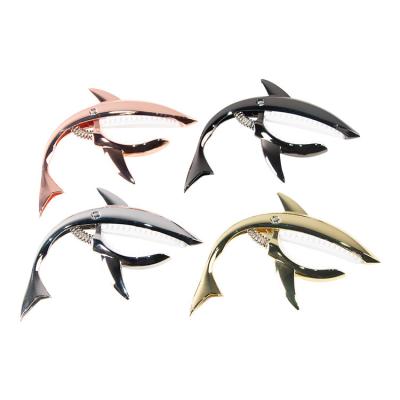 China TN-BDJSY-5LB factory factory shark shape paint alloy luxury matte classic capo adjustable guitar capo acoustic guitar for sale