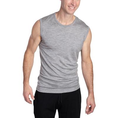 China New Spandex/Cotton/Cotton Spandex OEM Design Strong Men Fitness Training Vest Weighted Tank Top For High Street Style Dress for sale