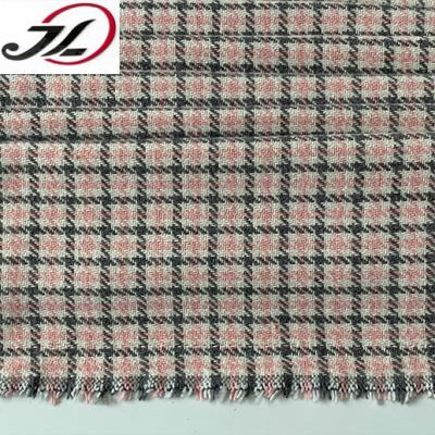 China Viable tweed fabric china factory order hot sale 100% polyester tweed fabric for clothing for sale