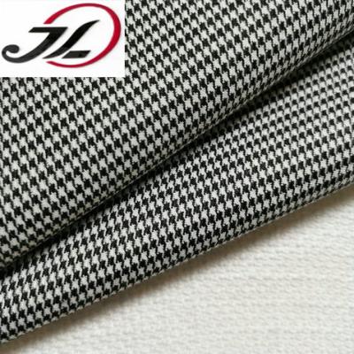 China Viable wholesale yarn dyed houngstooth stretched TR costume fabric for sale