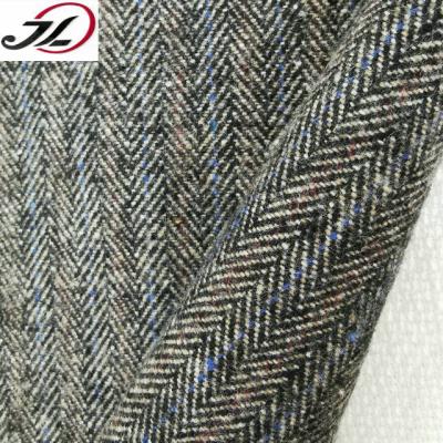 China Viable new fashion wool tweed herringbone fabric for overcoat for sale