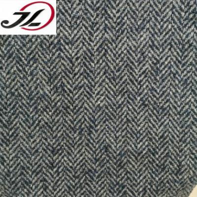 China Manufacturer Viable Herringbone Tweed China Wool Fabric for sale