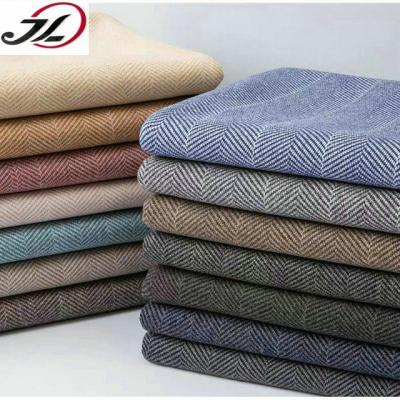 China Double Faced Wholesale Wool Herringbone Poly Wool Fabric For Jacket for sale