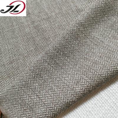 China Sustainable New Fashion Yarn Dyed Herringbone Linen Fabric For Shirt for sale